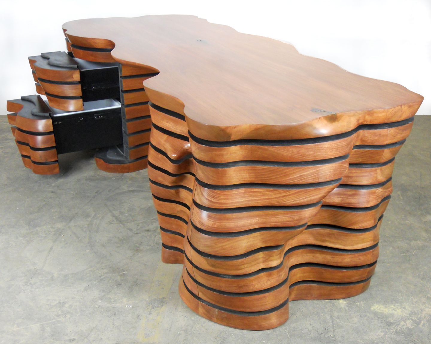 Wave Desk 2 - FineWoodworking