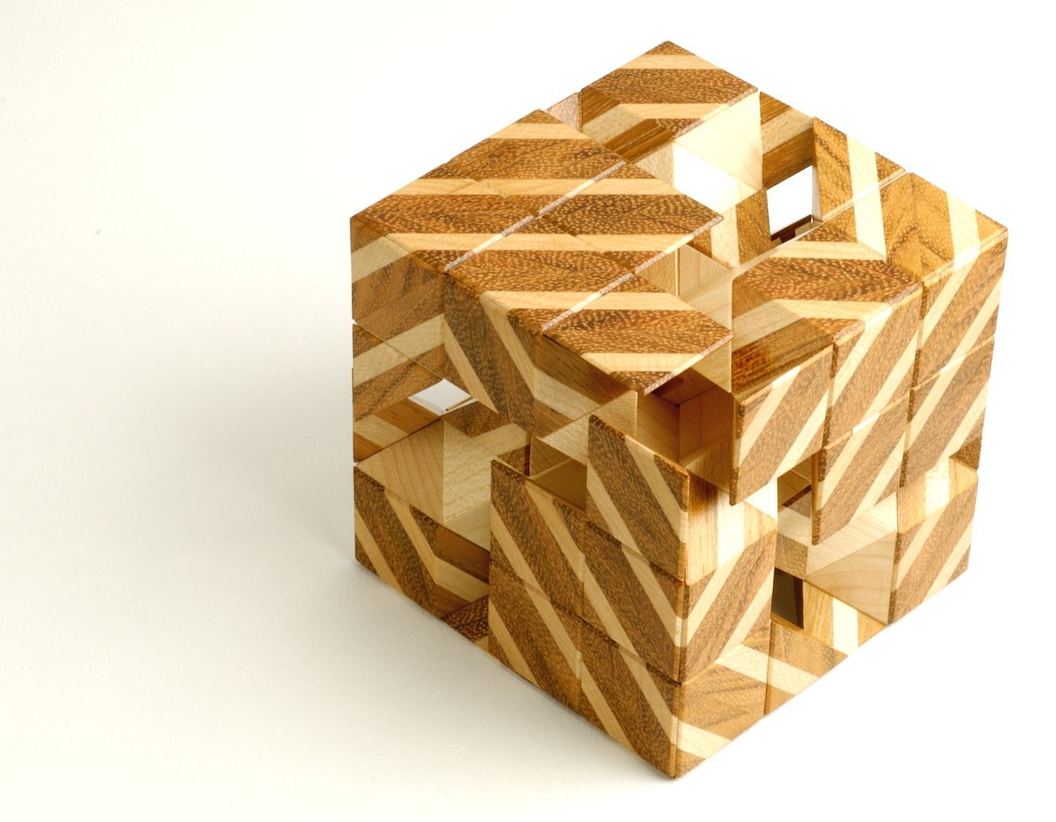 Barcode Burr puzzle - FineWoodworking