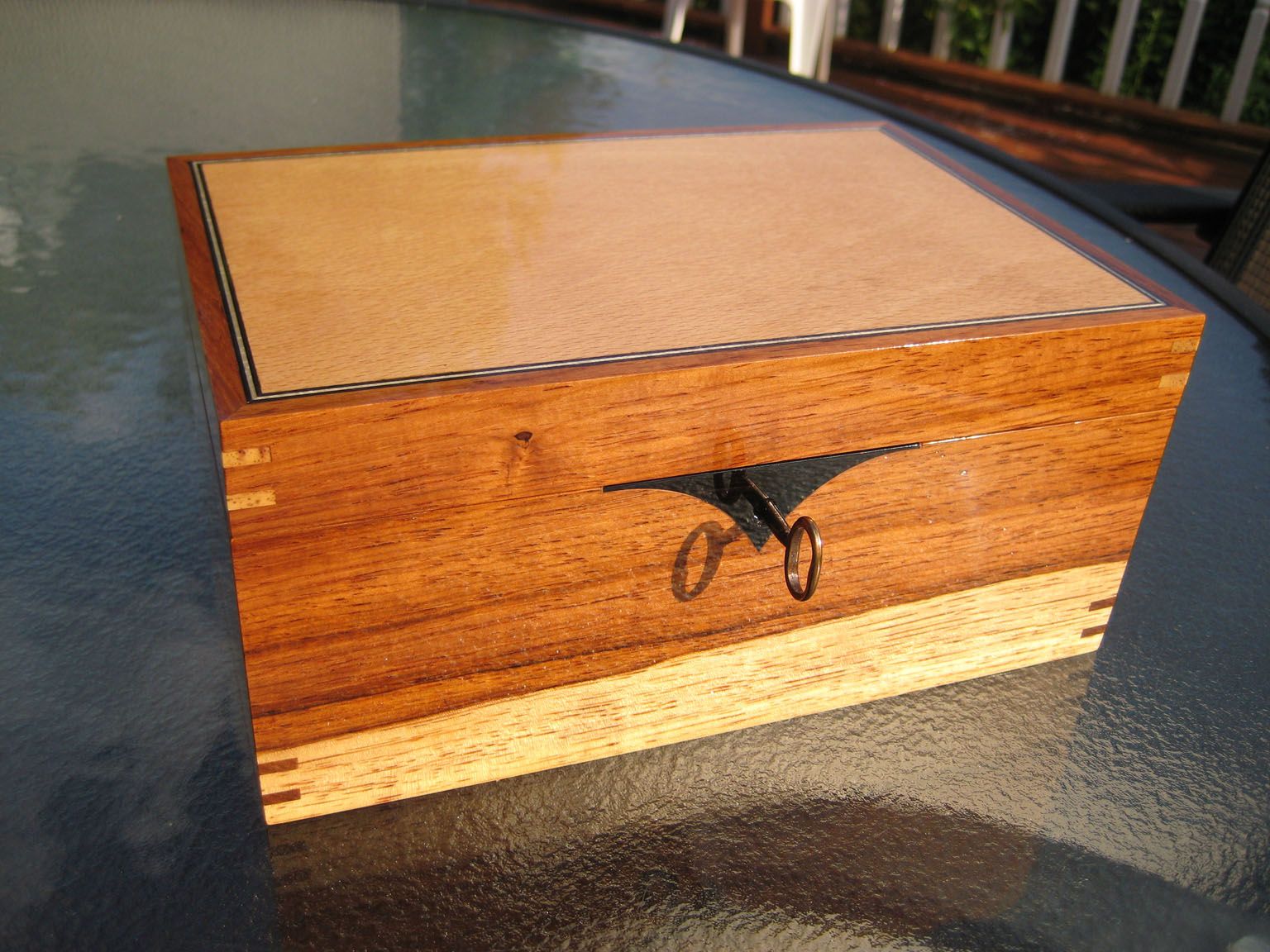 Riverside Box in Honduran Rosewood & European Beech - FineWoodworking