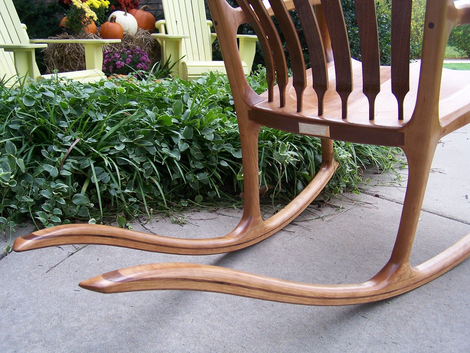 Cherry Rocking Chair w/ Walnut Accent - FineWoodworking
