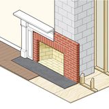 fireplace clearance illustration
