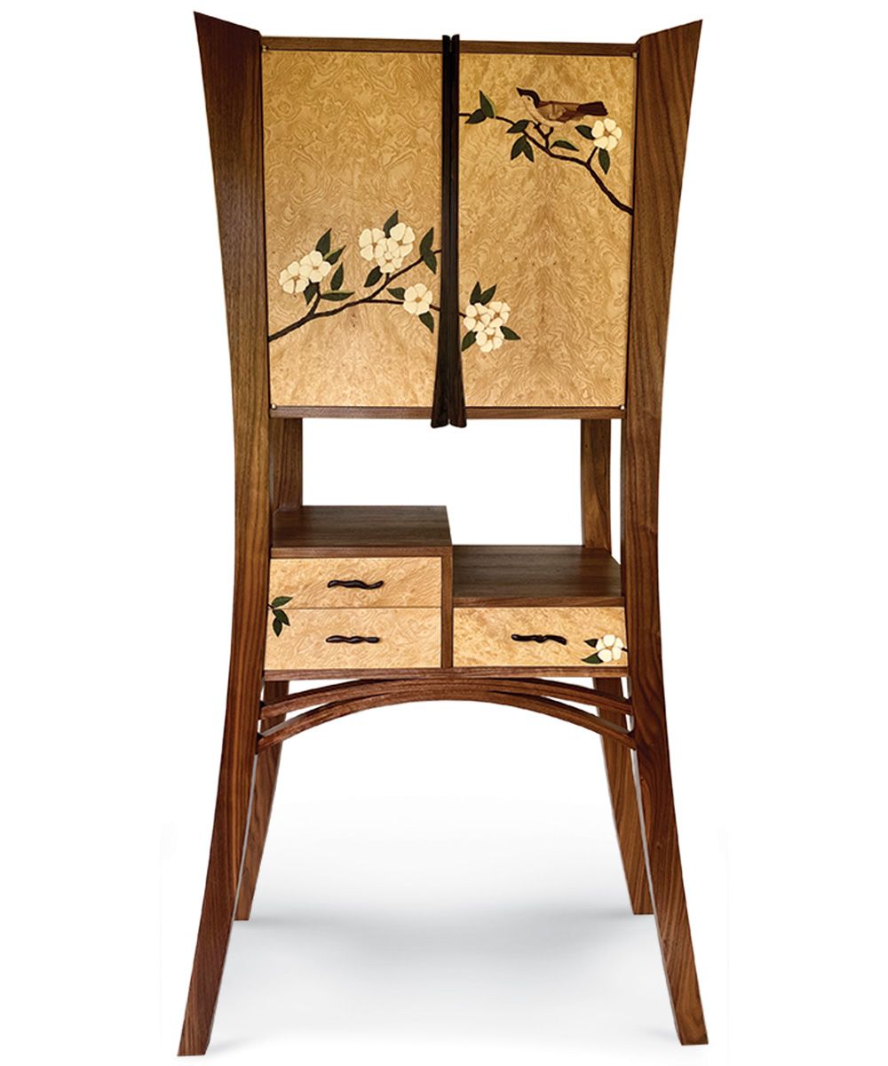 Krenov Cabinet with an Asian Twist