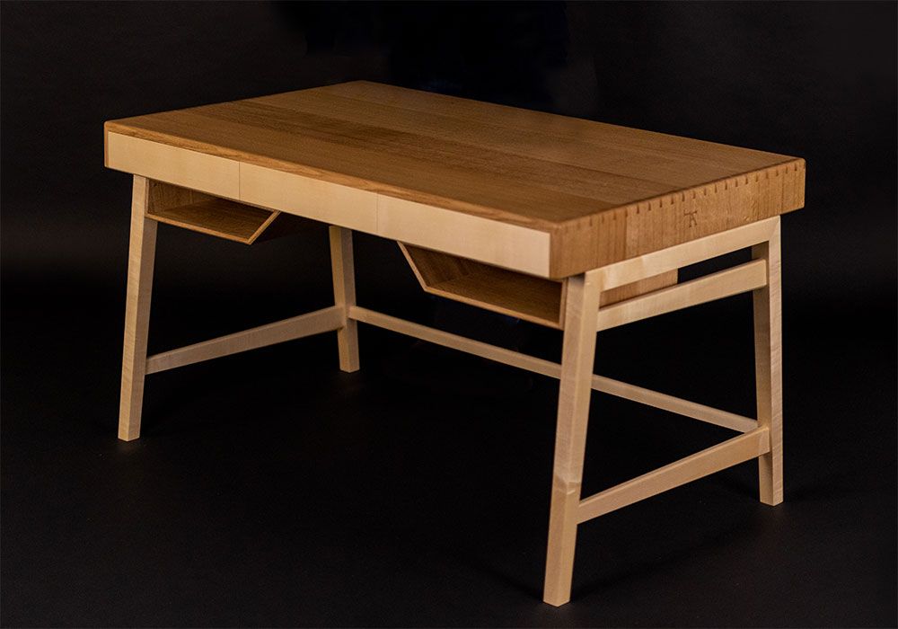 An Oak and Sycamore Desk