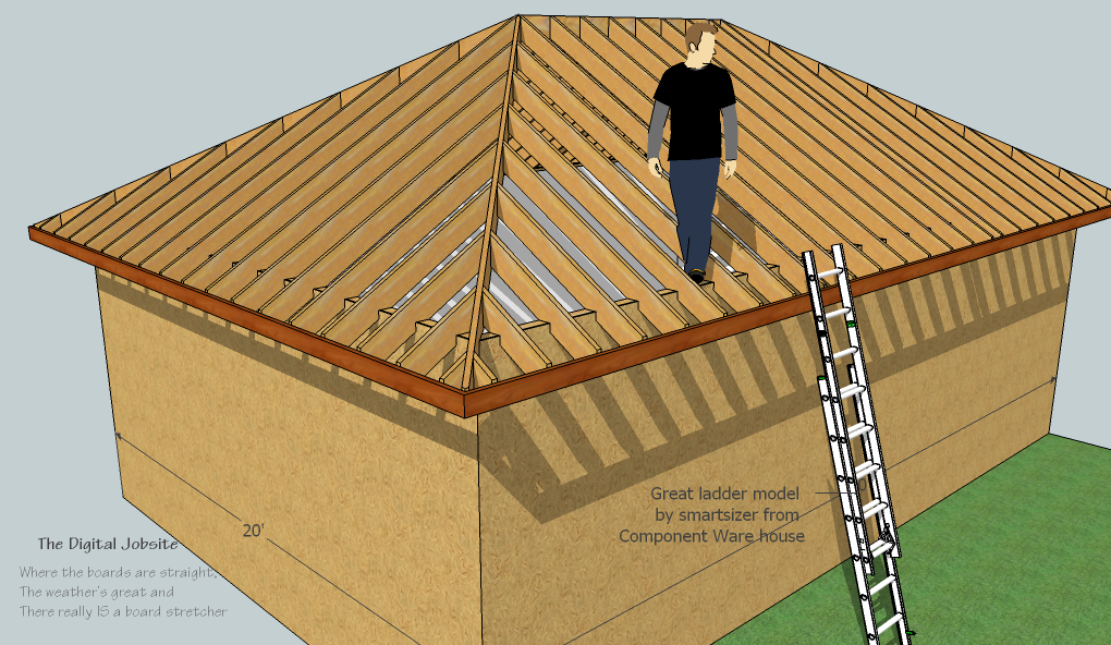 Rafters ready for sheathing