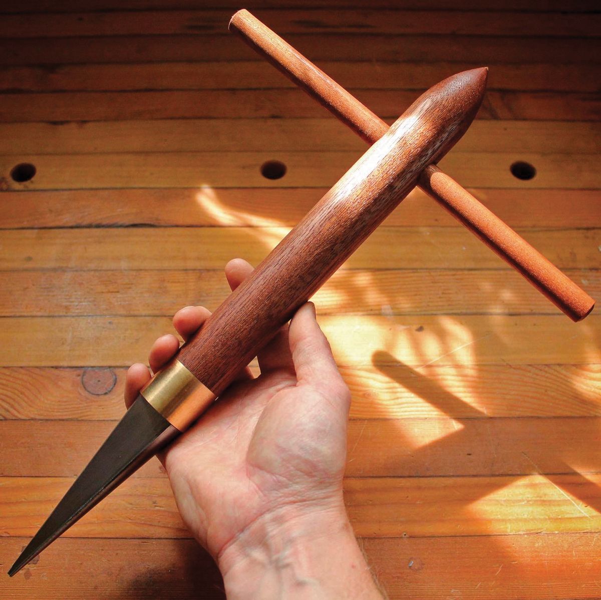 Sapele and Red Brass Reamer