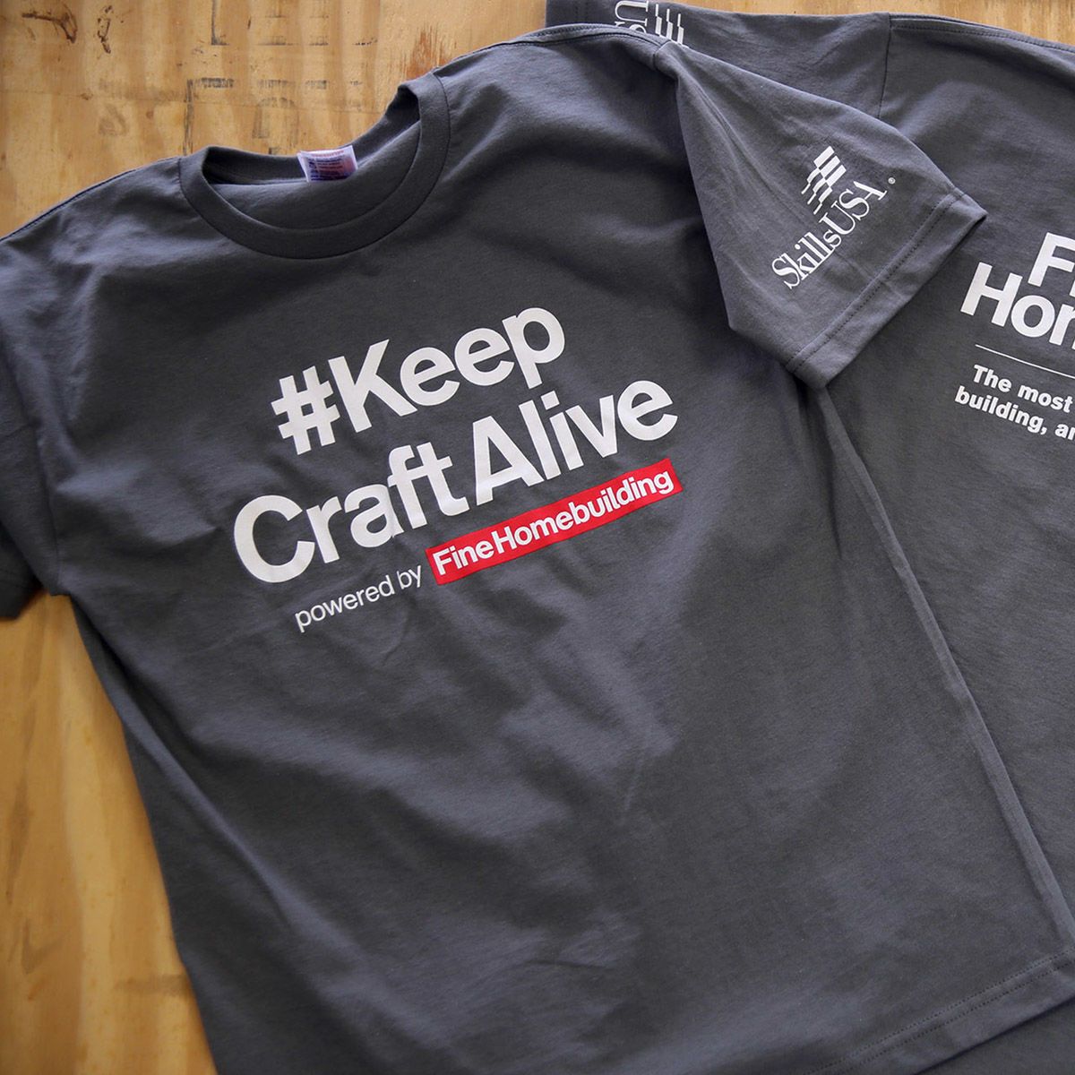 A new design for the #KeepCraftAlive tee-shirt.