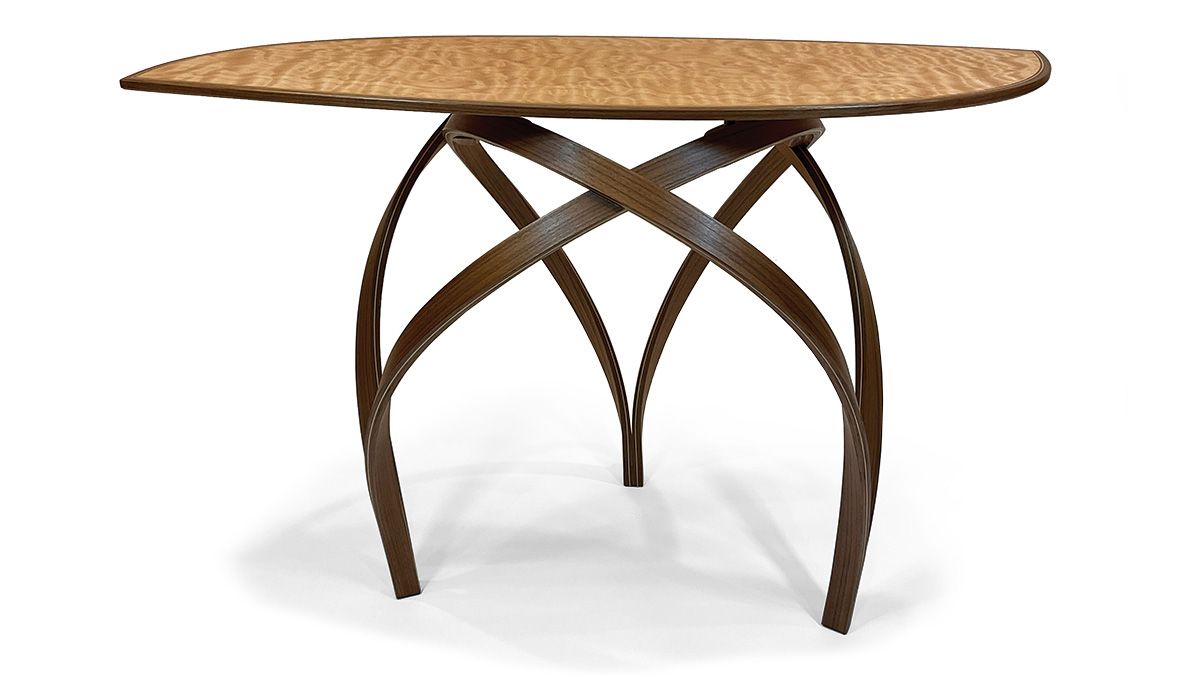 table with curves