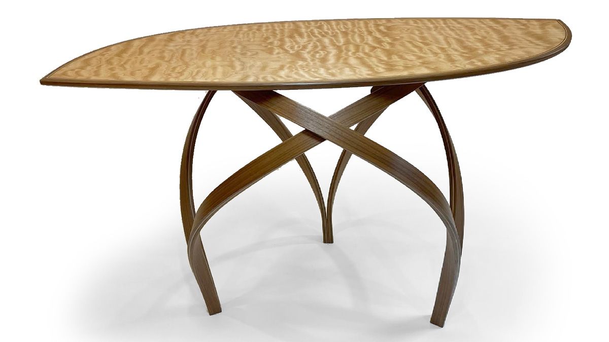 table with curved legs