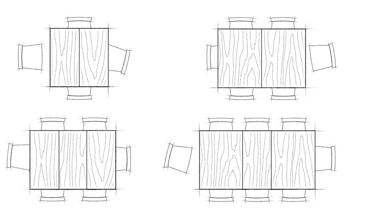 dining table with leaves