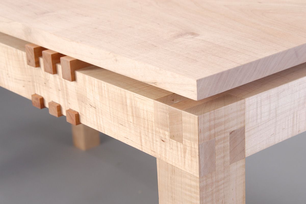 floating top table detail
