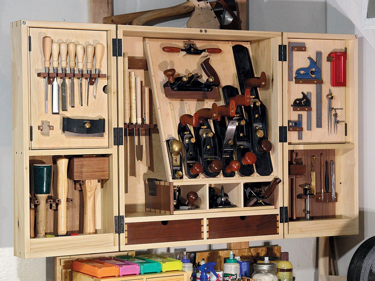 open Hand-Tool Cabinet