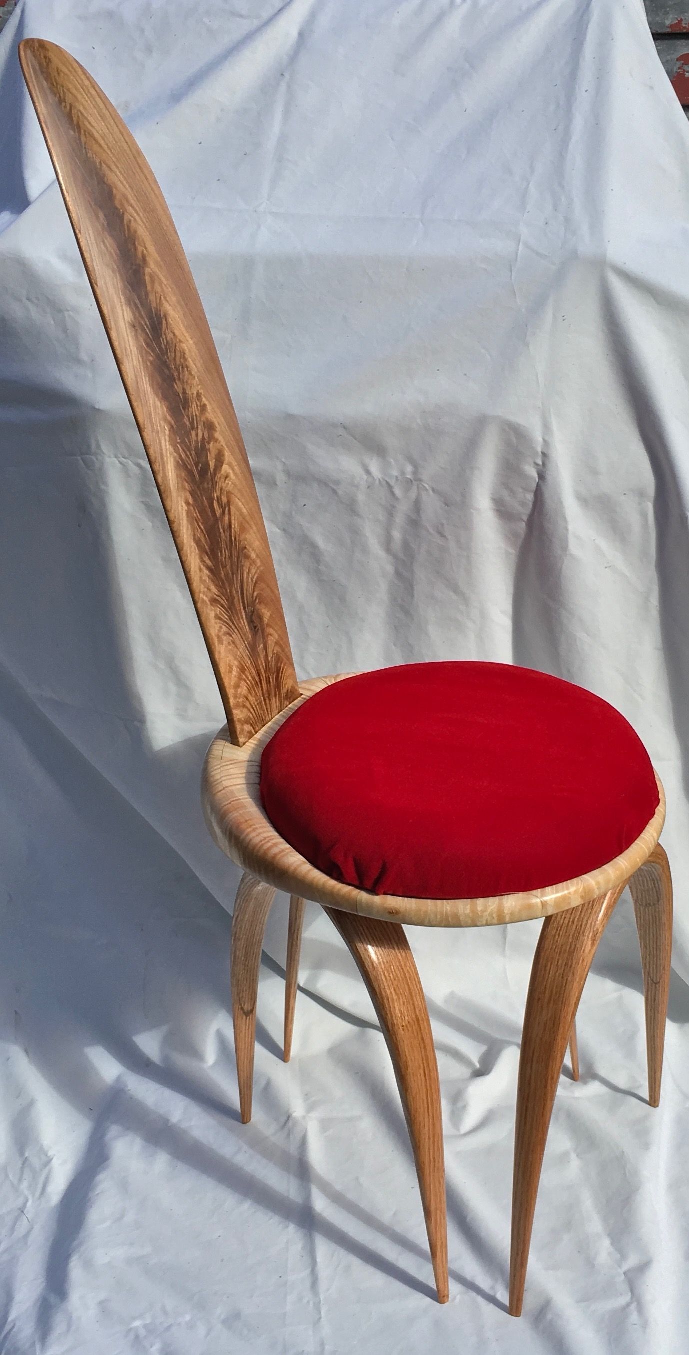 Non-traditional, contemporary chair for vanity table - FineWoodworking