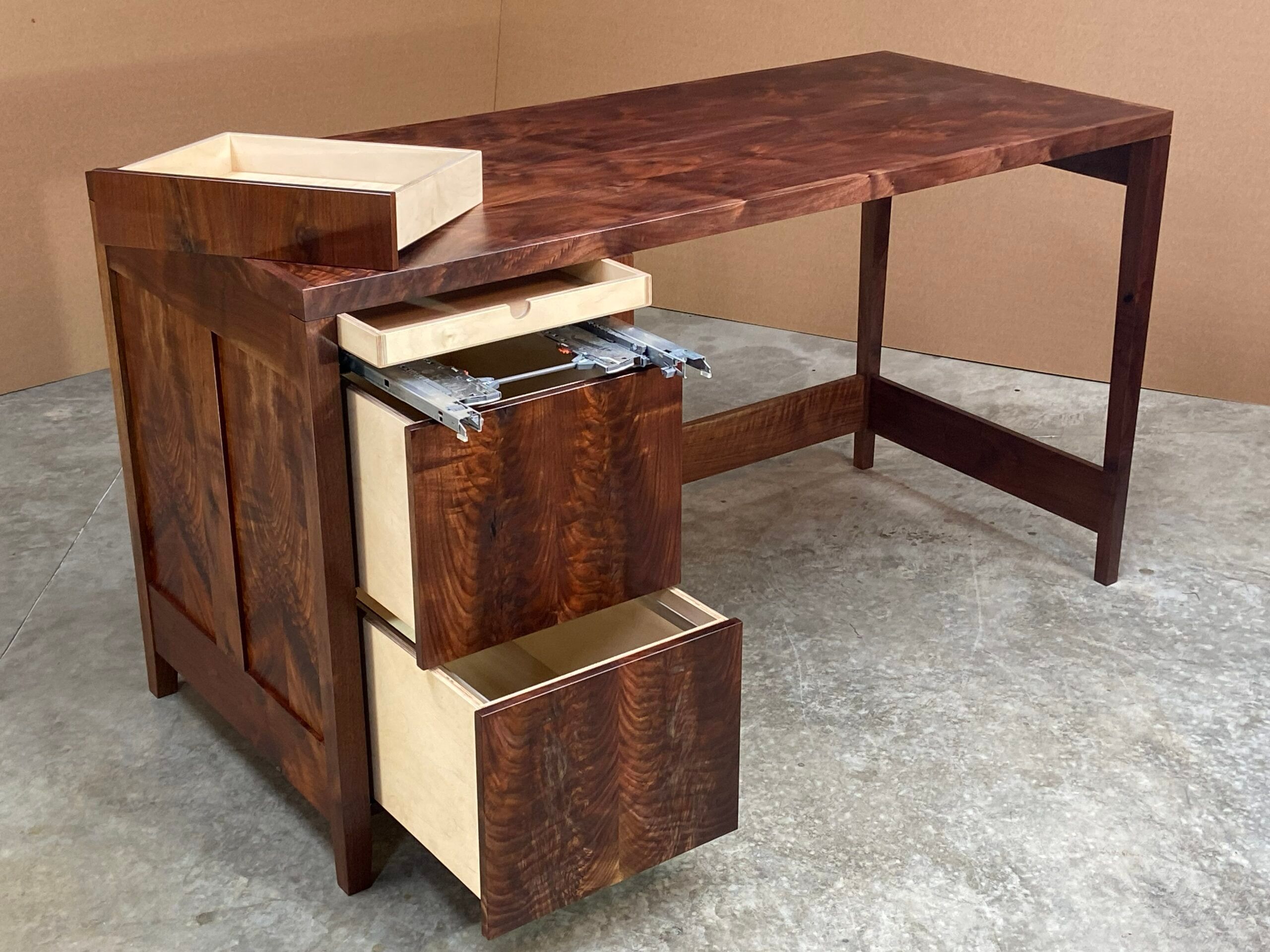 Walnut Desk with a Secret Inside - FineWoodworking