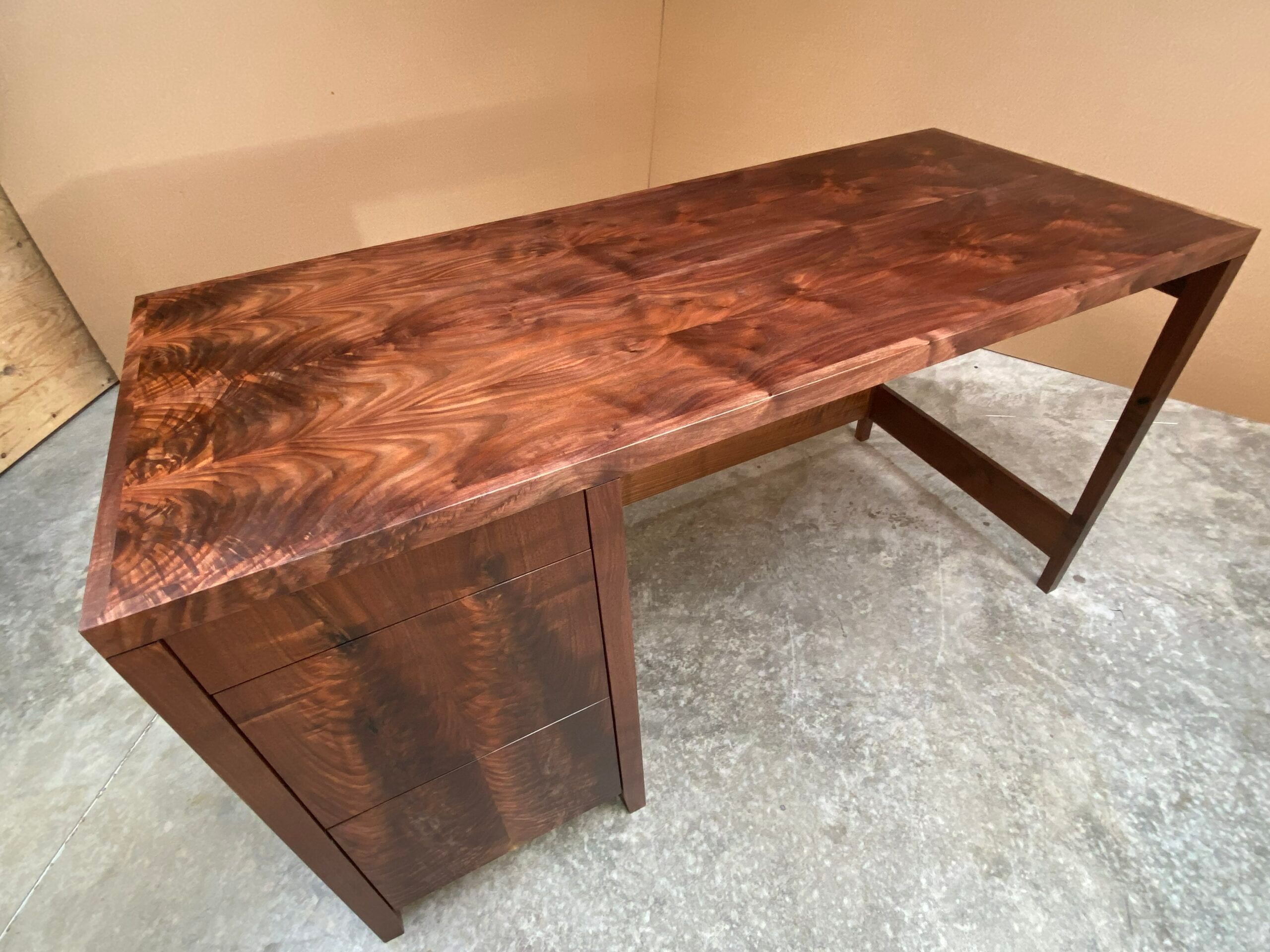 Walnut Desk with a Secret Inside - FineWoodworking