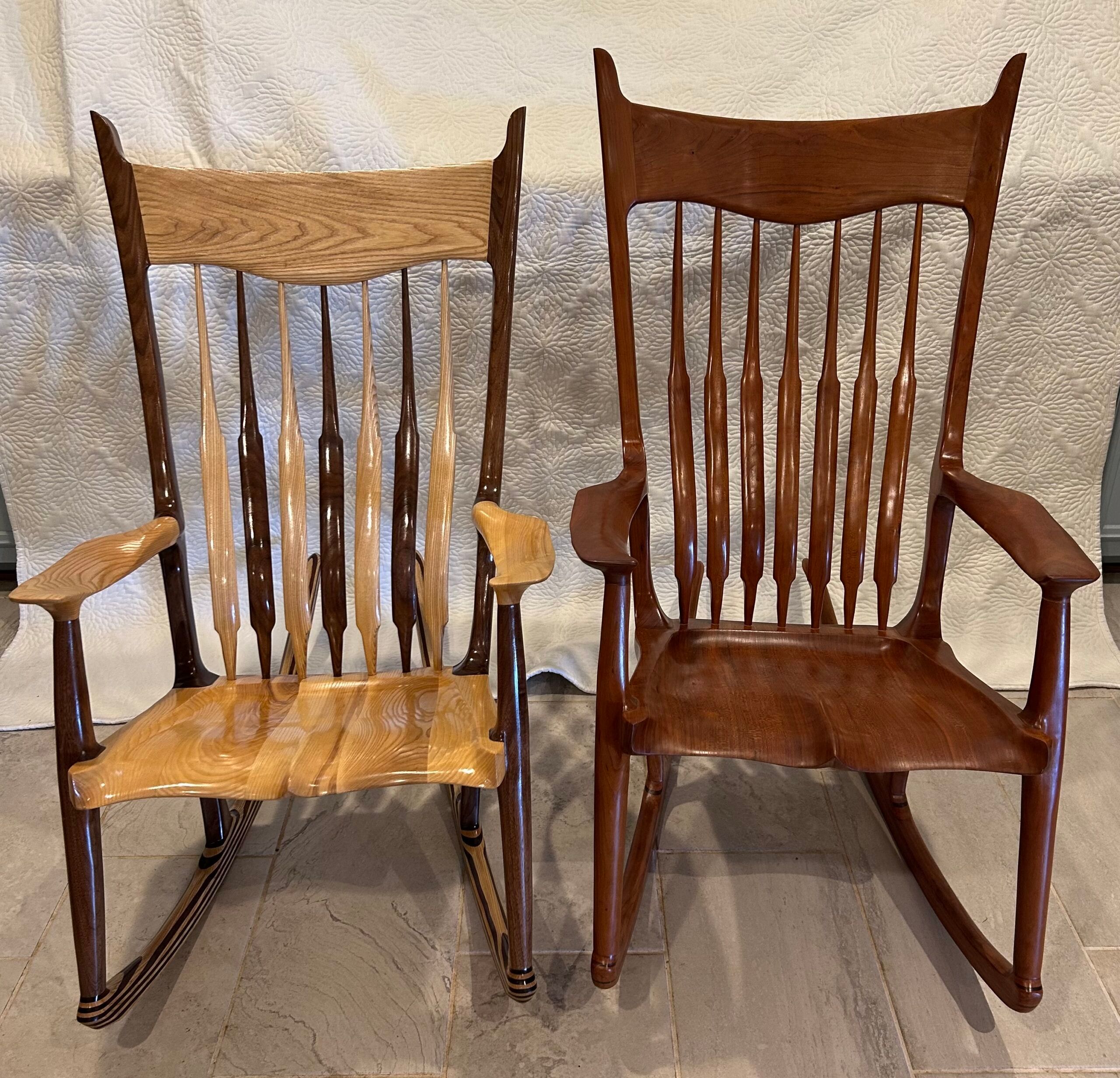 Sculpted Rocker with Walnut and Ash - FineWoodworking
