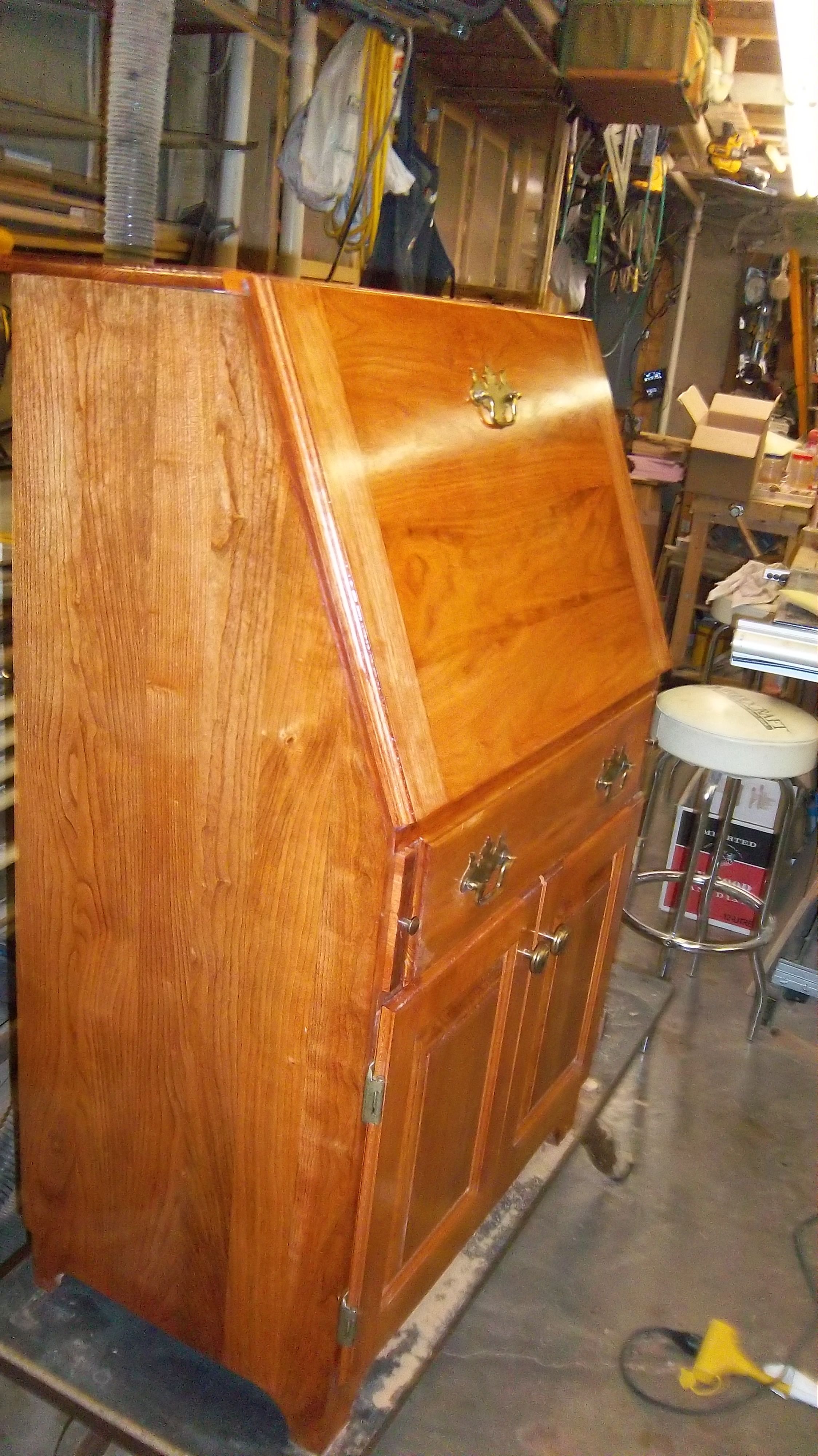 Cherry Slant Top Secretary/ Slant Top Desk - FineWoodworking