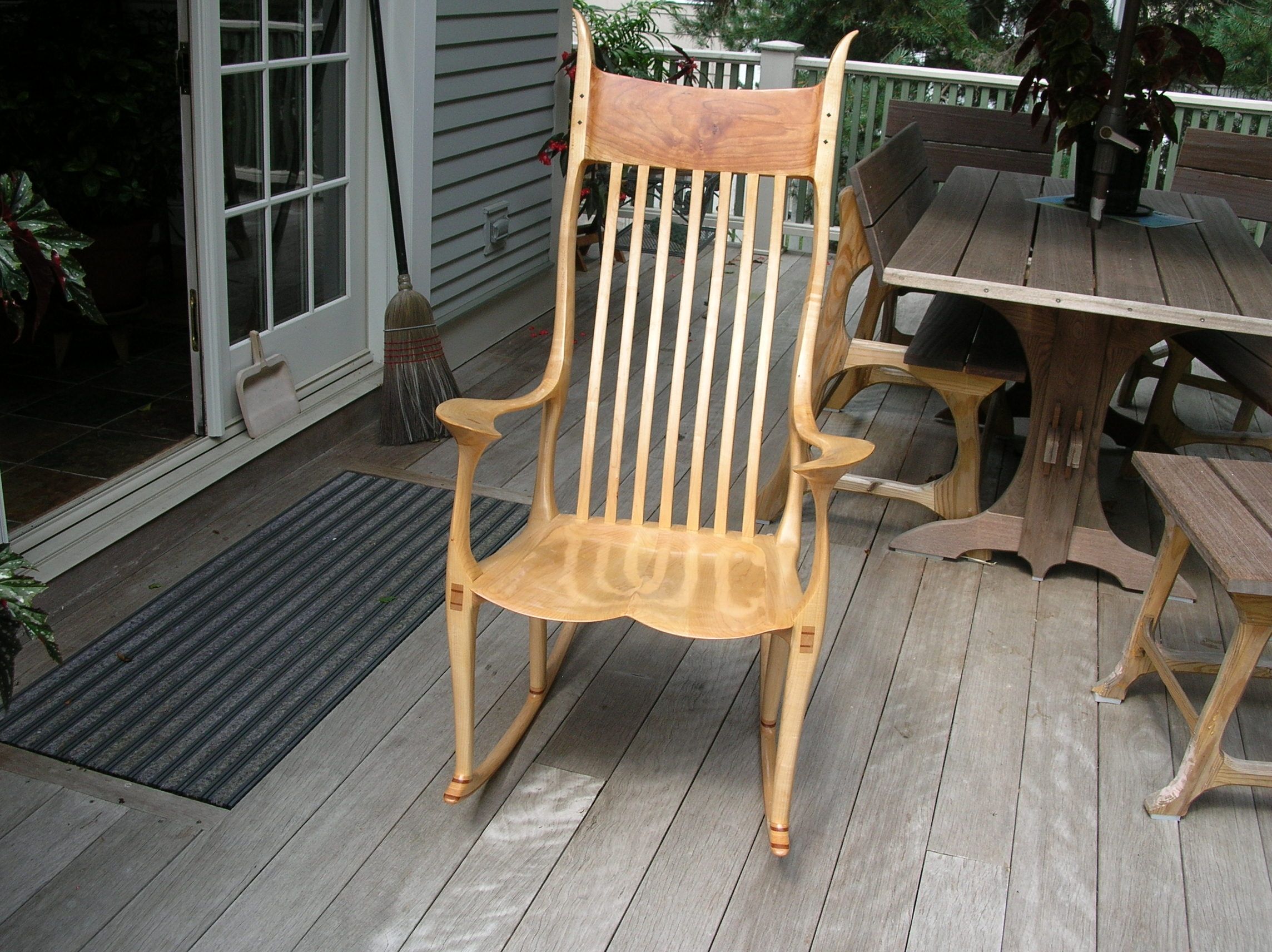 maple rocker- sam maloof inspired - FineWoodworking