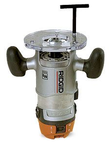 Ridgid trim router store plunge base