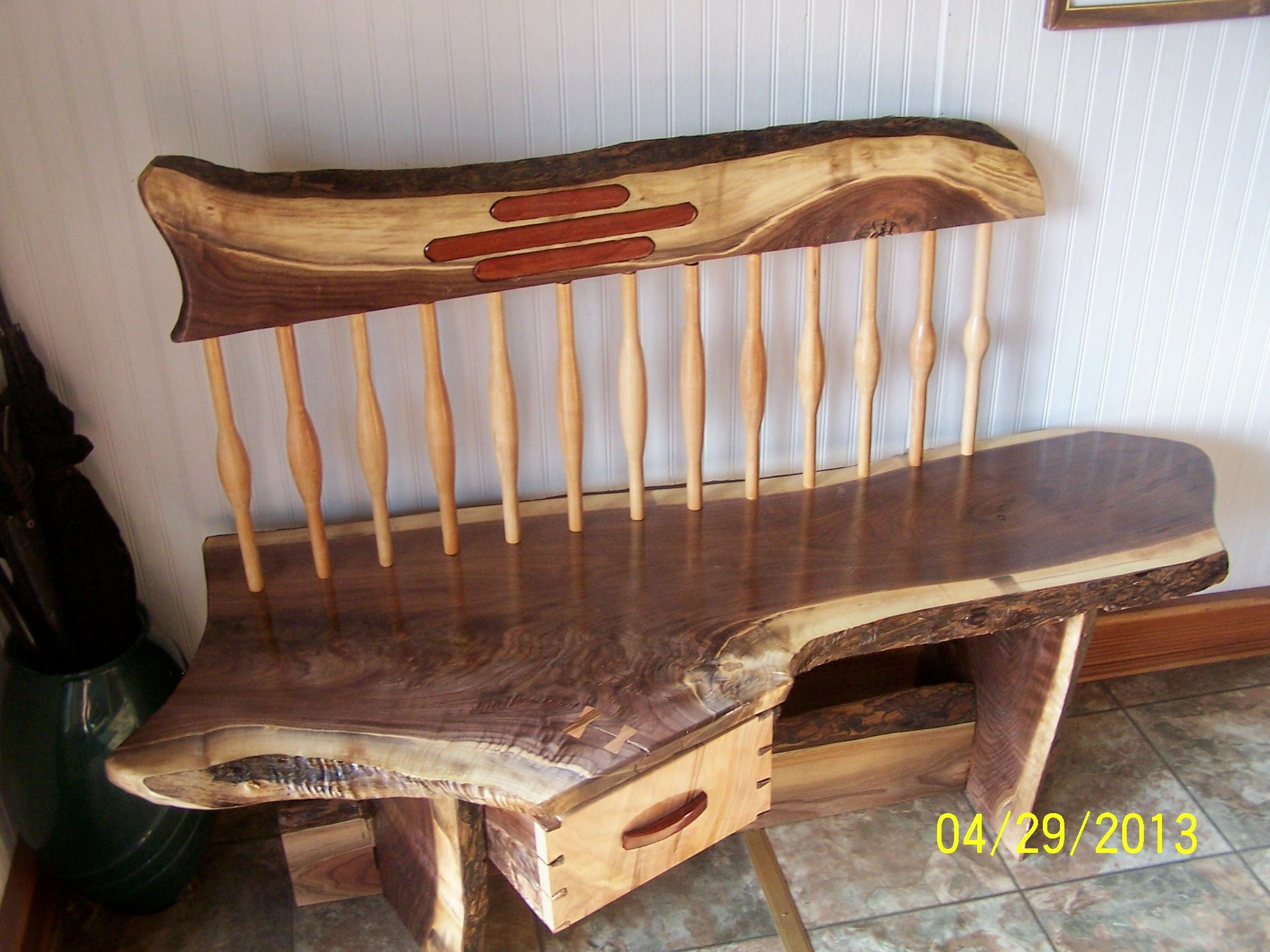 walnut bench - FineWoodworking