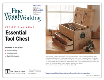 Sample cover of a digital woodworking plan