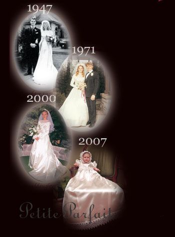 Turning wedding dress 2024 into christening gown