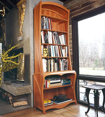 Art nouveau bookcase discount