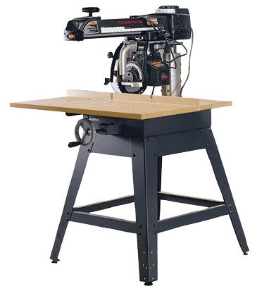 A radial deals arm saw