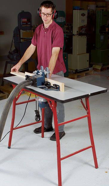 Bosch router store table setup