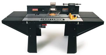 Craftsman router and router shop table