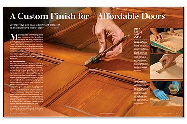 A Custom Finish for Affordable Doors - Fine Homebuilding