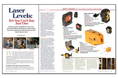 Laser Levels Buying Guide