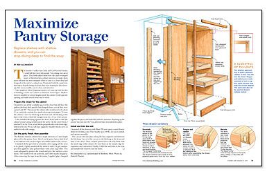 How to build a kitchen pantry closet - Houzewize %