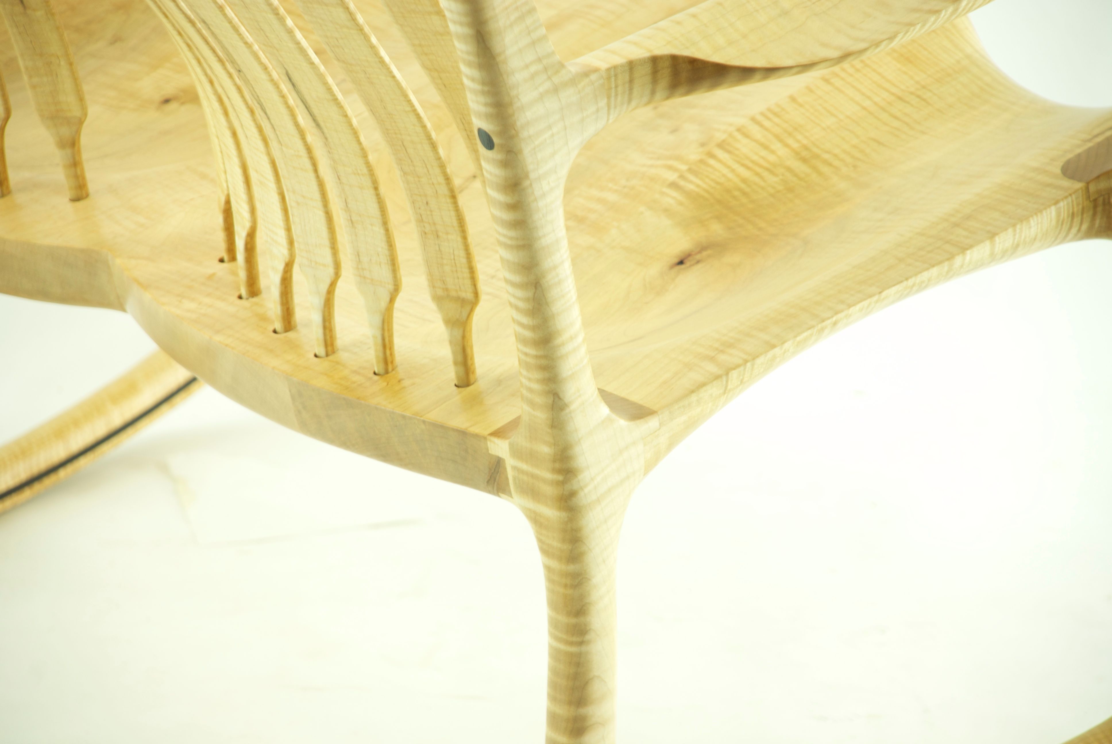 Curly Maple Double Rocking Chair - FineWoodworking