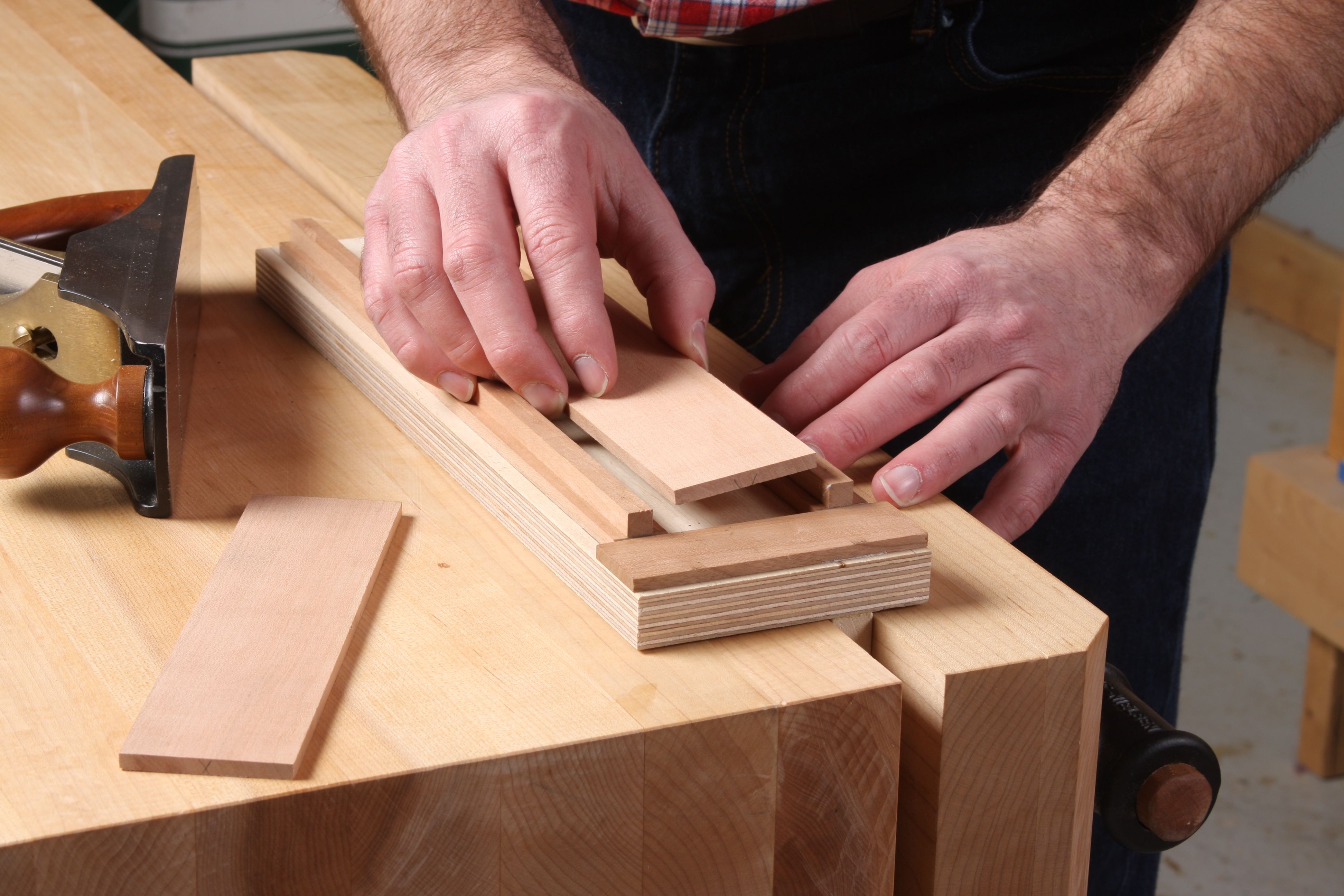 A jig for planing super thin parts FineWoodworking