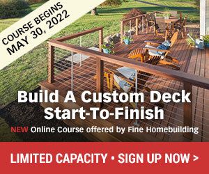 Justin Fink Deck Building Course announcement