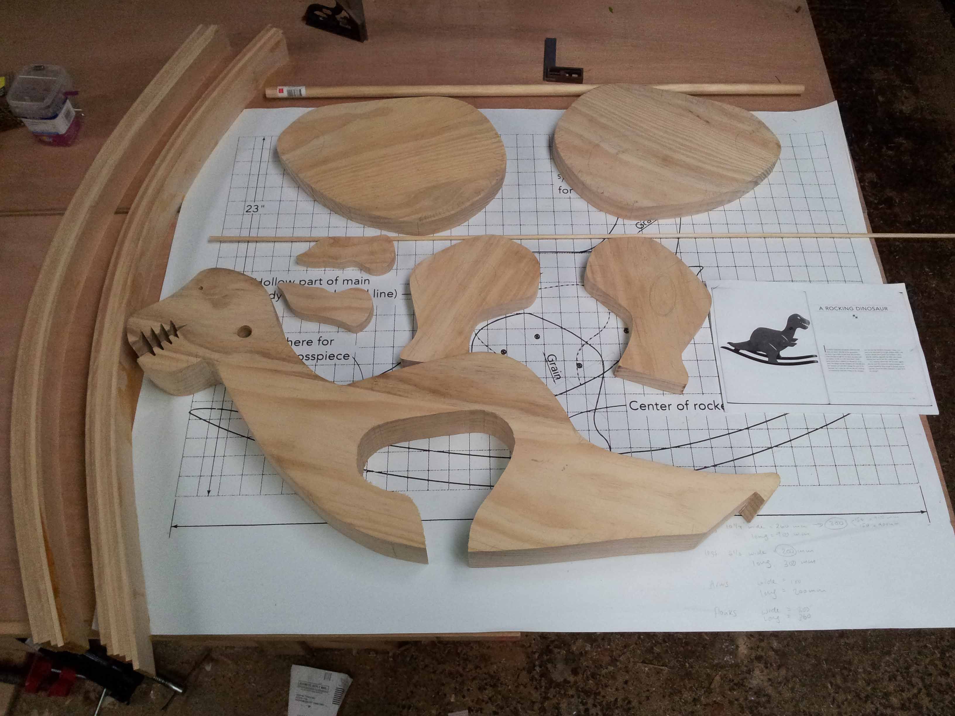Rocking dinosaur - FineWoodworking