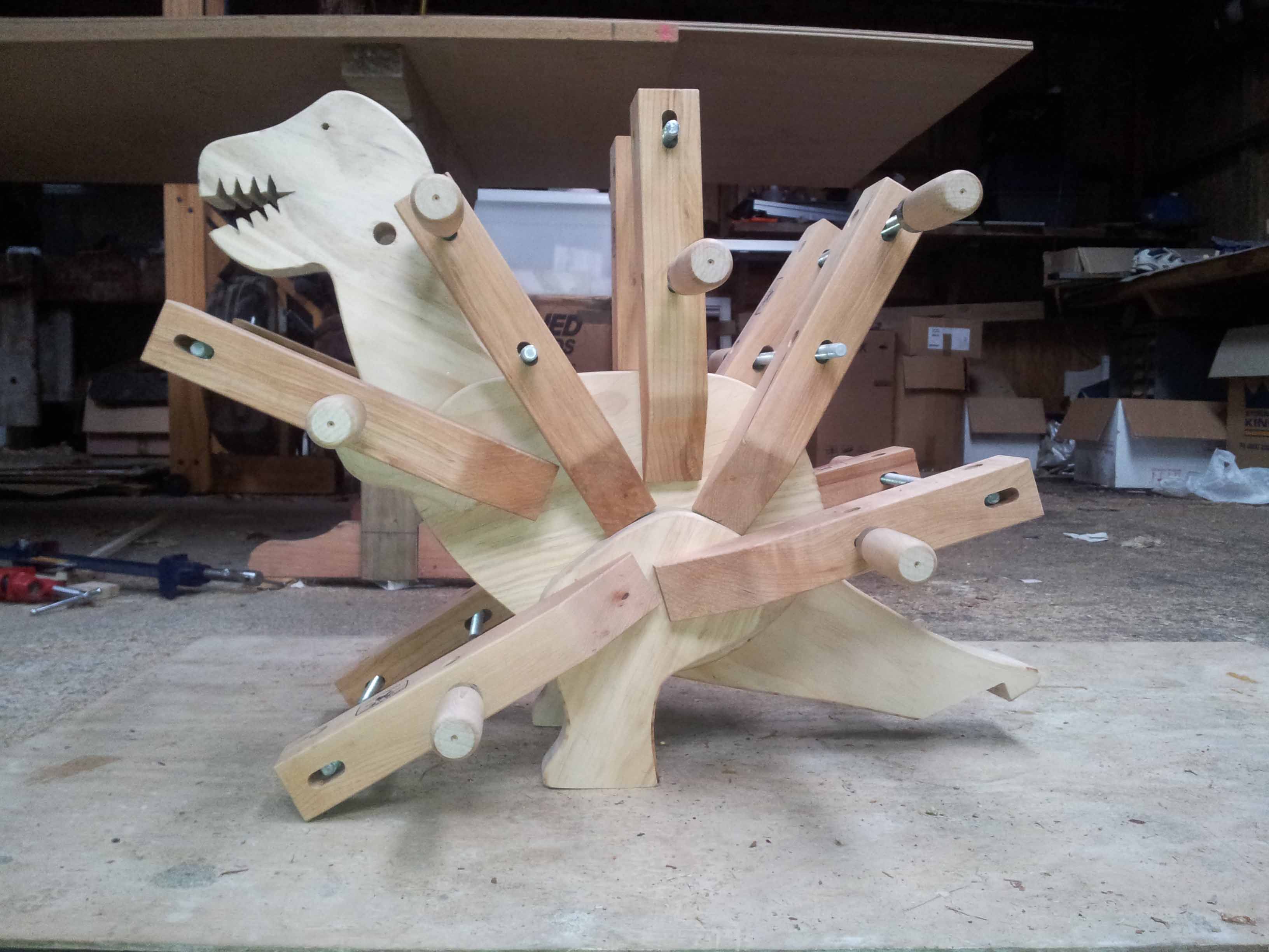 Rocking dinosaur - FineWoodworking