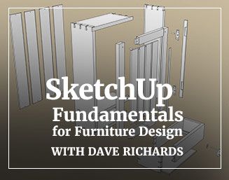 Sketchup fundmentals for furniture design