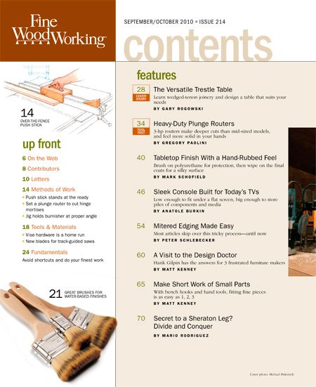 Latest FWW Issue Goes to the Printer - FineWoodworking