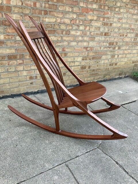 Walnut rocking hot sale chair