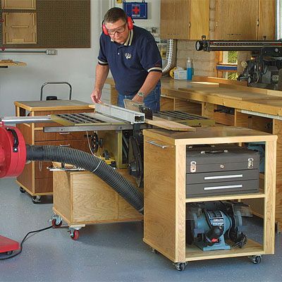 Versatile shop cabinets - FineWoodworking