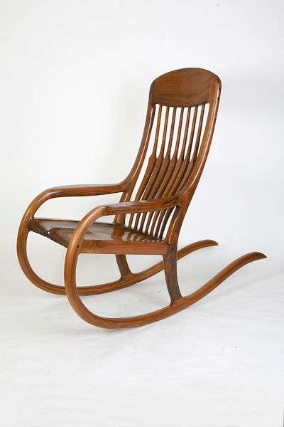 Maloof Inspired NBA Rocker - FineWoodworking