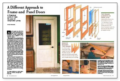 A Different Approach to Frame and Panel Doors Fine Homebuilding