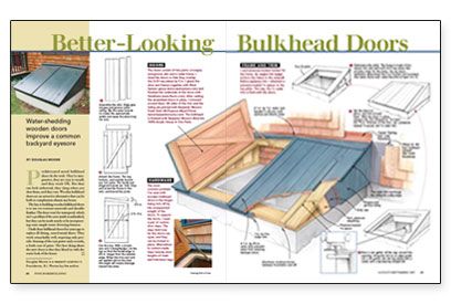 Better Looking Bulkhead Doors Fine Homebuilding