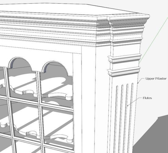 Flutes on the Pilasters - FineWoodworking