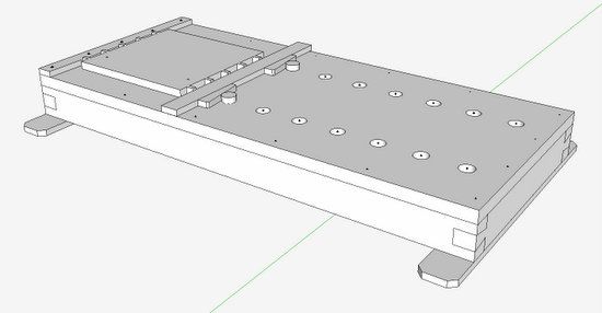 Designs for my first workbench, I've gotten a few small projects out of the  way, and I've started to design a work bench. I made this in sketchup, it  will have a