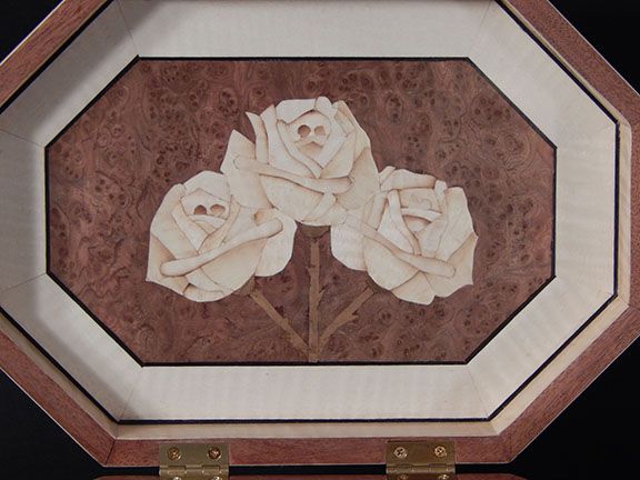 Jewelry Box with Inlaid Roses - FineWoodworking