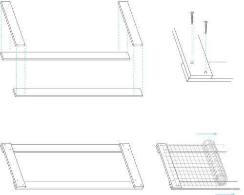 drawing of A-Frame plan