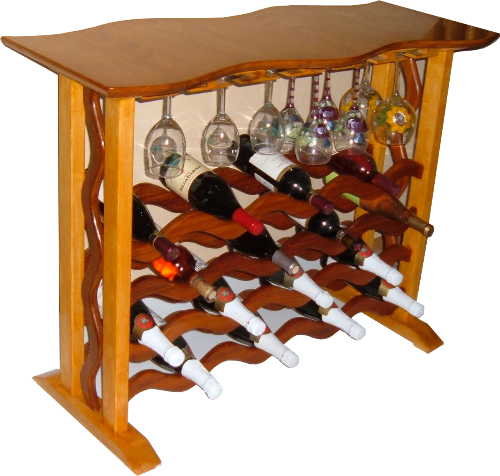 Flowing wine rack - FineWoodworking