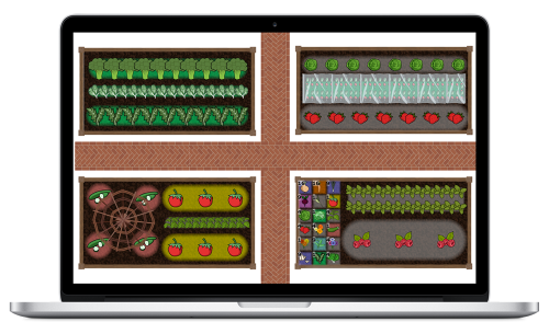 vegetable garden design templates